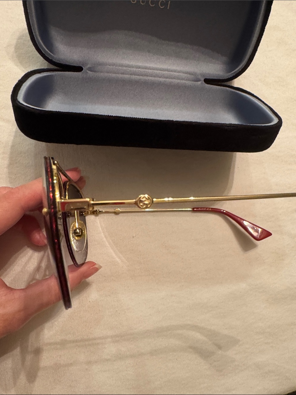 Gucci Rimless Sunglasses with Gradient Lenses - Picture 4 of 4